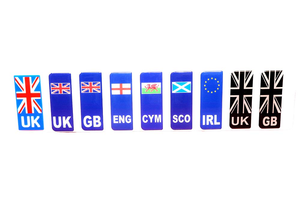 3D Number Plate Flags